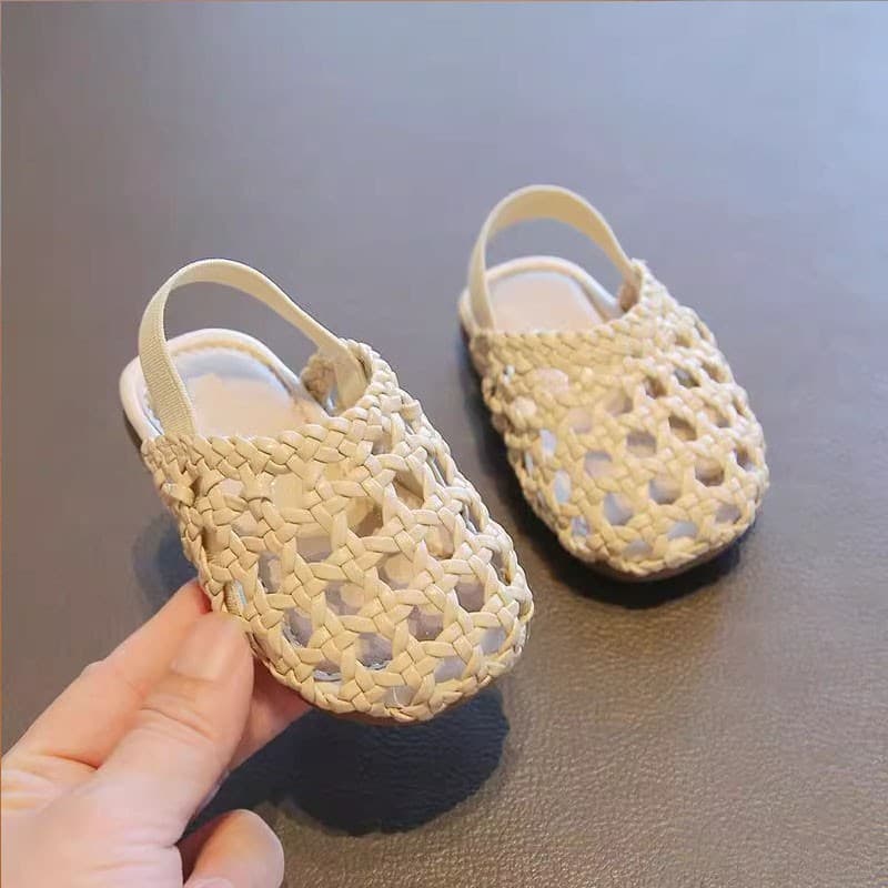 Baby baby children's shoes soft sole toddler shoes Korean style girls princess shoes summer braided baby girl sandals trendy