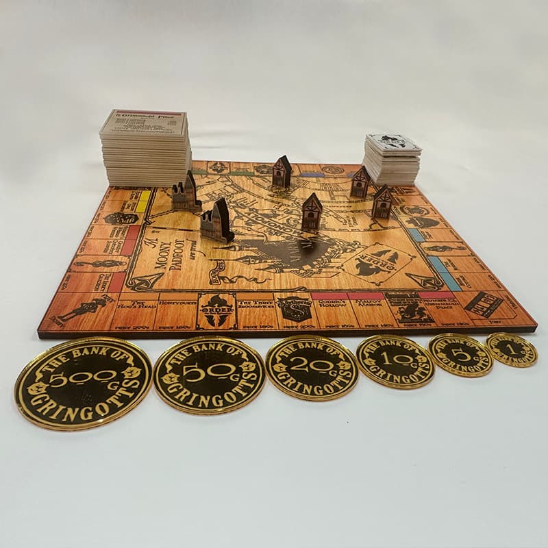 New Board Game Potter Monopoly - Wooden Craft Game Board for Cross-Border Stores