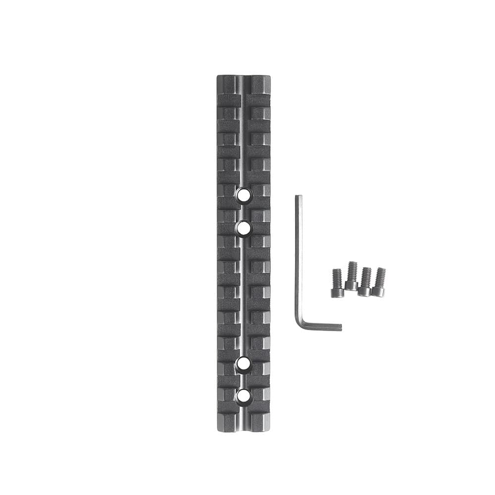 13-slot rail, 4-hole bracket 140mm rail aluminum alloy bracket, curved rail strip bracket