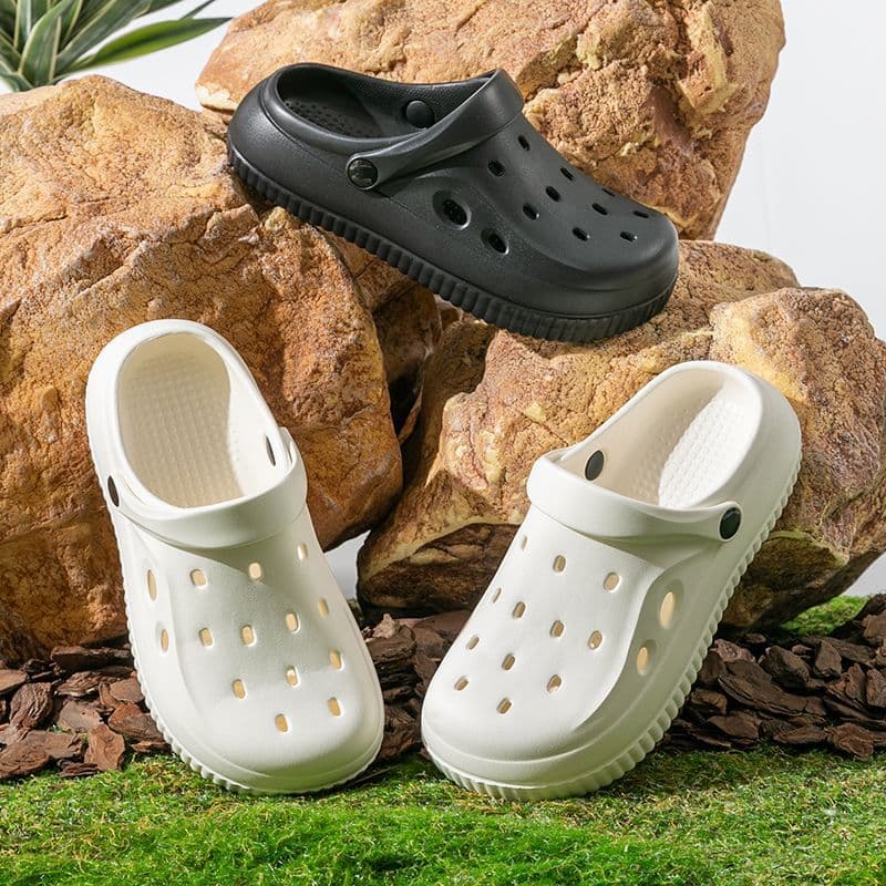 Cross-border Croc-style Shoes Women Summer New Beach Shoes Fashion Outdoor Couple Sandals Simple Clog Sandals Men