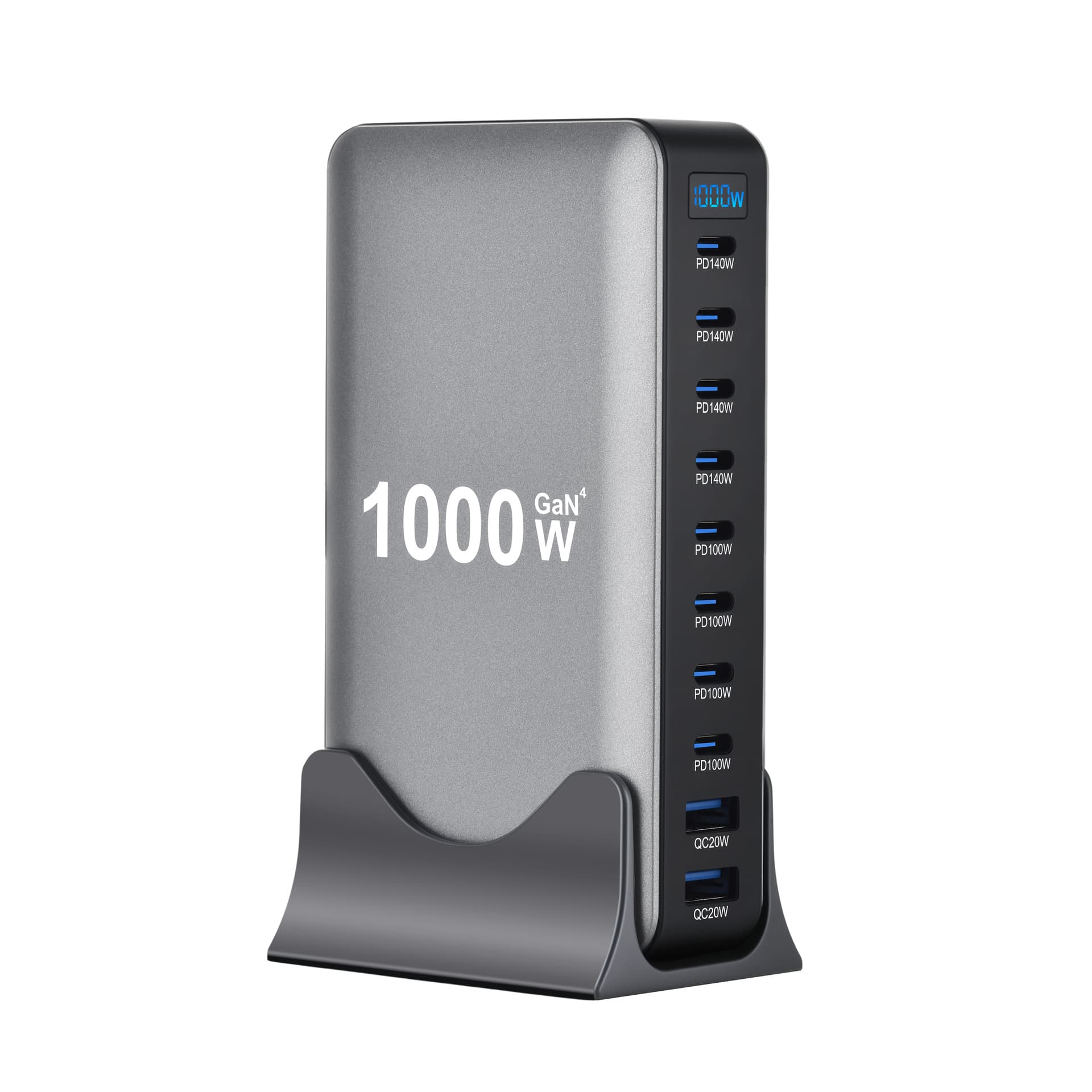 1000W GaN PD Charger 10-Port Multi-Function 1000W Adapter New 950W Multi-Port Charger