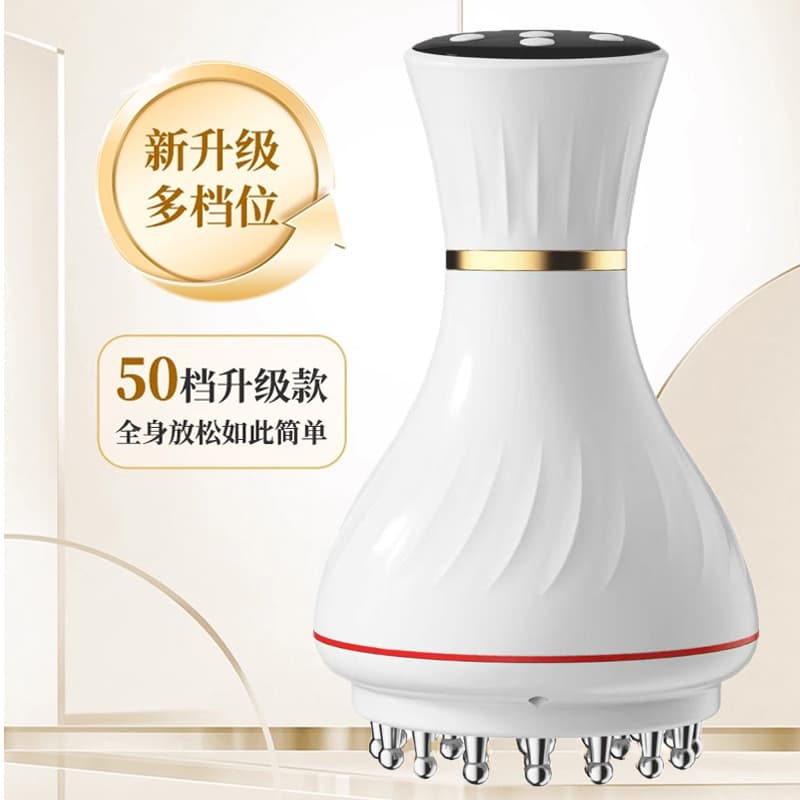 Electric Meridian Brush with Heating, Full Body Massage for Tendon Dredging, Abdominal and Back Leg Gua Sha