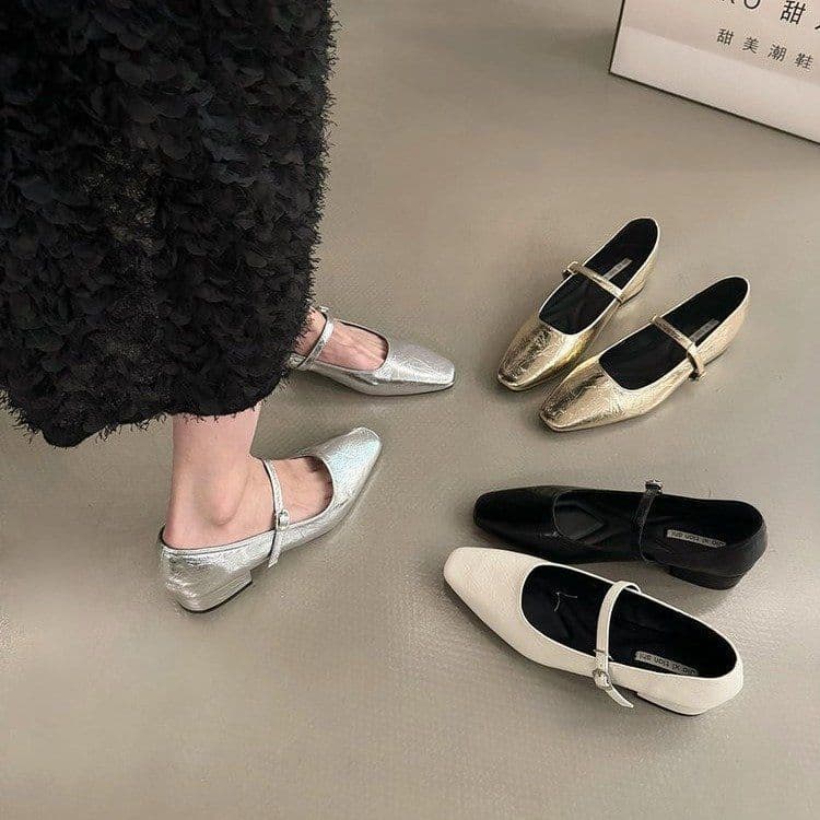 Increased thick heel Mary Jane shoes for women 2025 new spring and autumn fashion temperament with skirt evening shoes small leather shoes