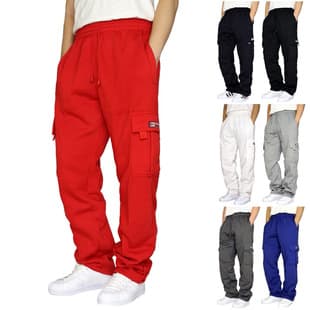 Cross-Border Hot Selling Sports Casual Long Pants 2024 New Style, Elastic Cuff, Multi-Pocket, Drawstring, Loose Work Pants for Men