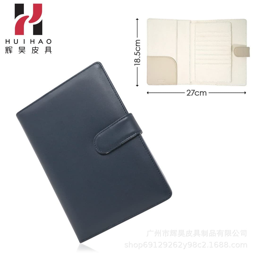 Japanese Medical Notebook Case Card Sleeve Top Layer Cowhide Multifunctional Storage Bag Genuine Leather Mother-Child Notebook Bag