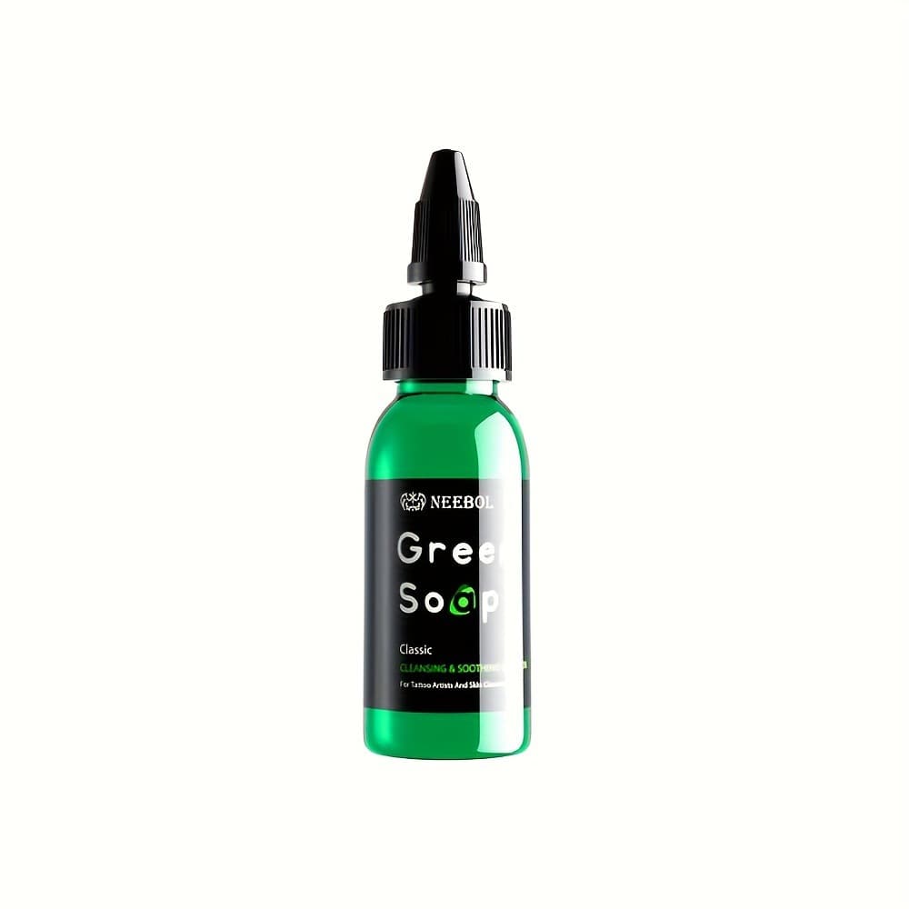 Cross-border Tattoo Green Algae Solution Green Algae Cleansing Foam Skin Moisturizing Cleanser Cleaning Products Factory Direct