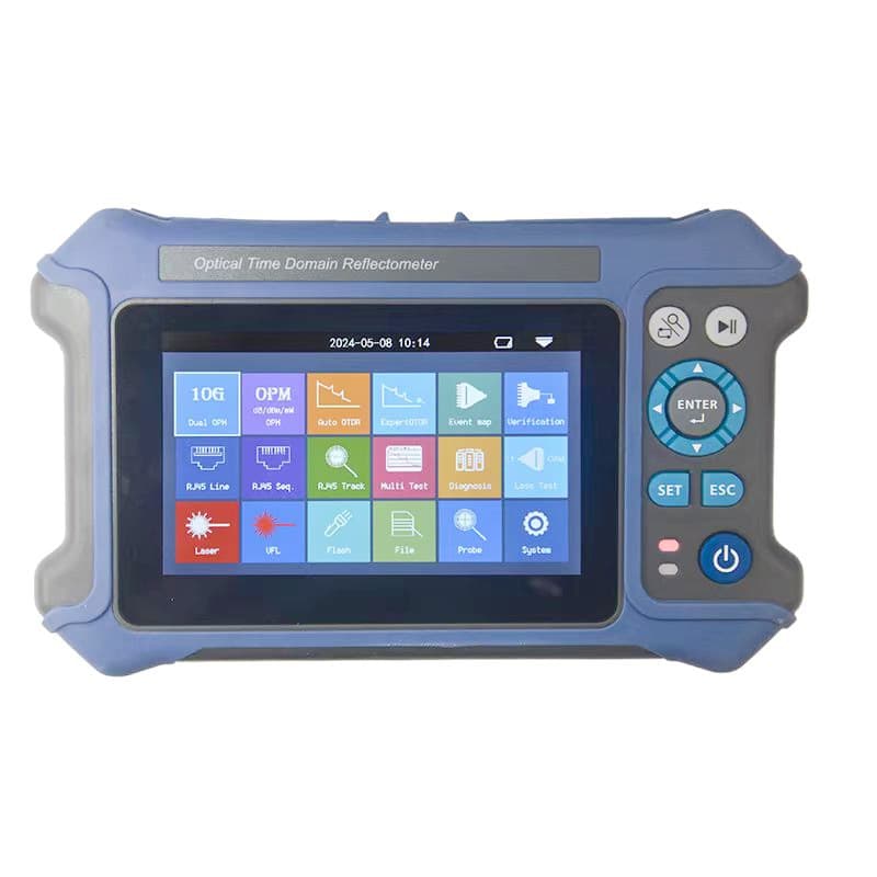 OTDR optical time domain reflectometer fiber optic tester fiber optic cable fault breakpoint obstacle finder 100km multi-function splitter