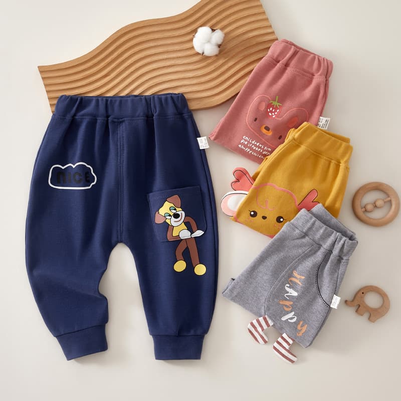 Baby Autumn Crawling Pants, Boys and Girls Pants, Cute and Stylish Children's Long Pants, Trendy Sports Pants, Sand Digging Pants