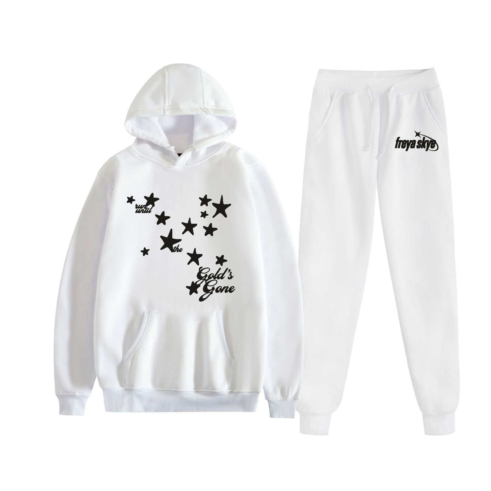 New Amazon Best Selling Singer Freya Skye Printed Personalized Hooded Sweatshirt Set