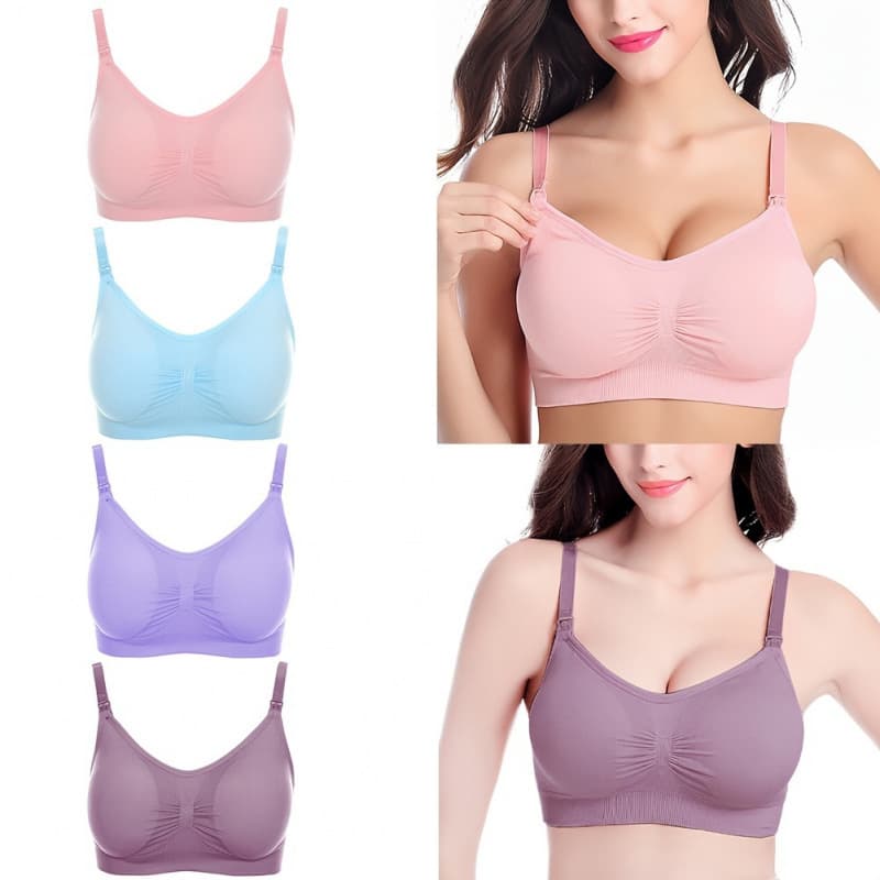 2026 New Cross-border Drop Shipping Women's Nursing Bra Wireless Full Cup Push-Up Type