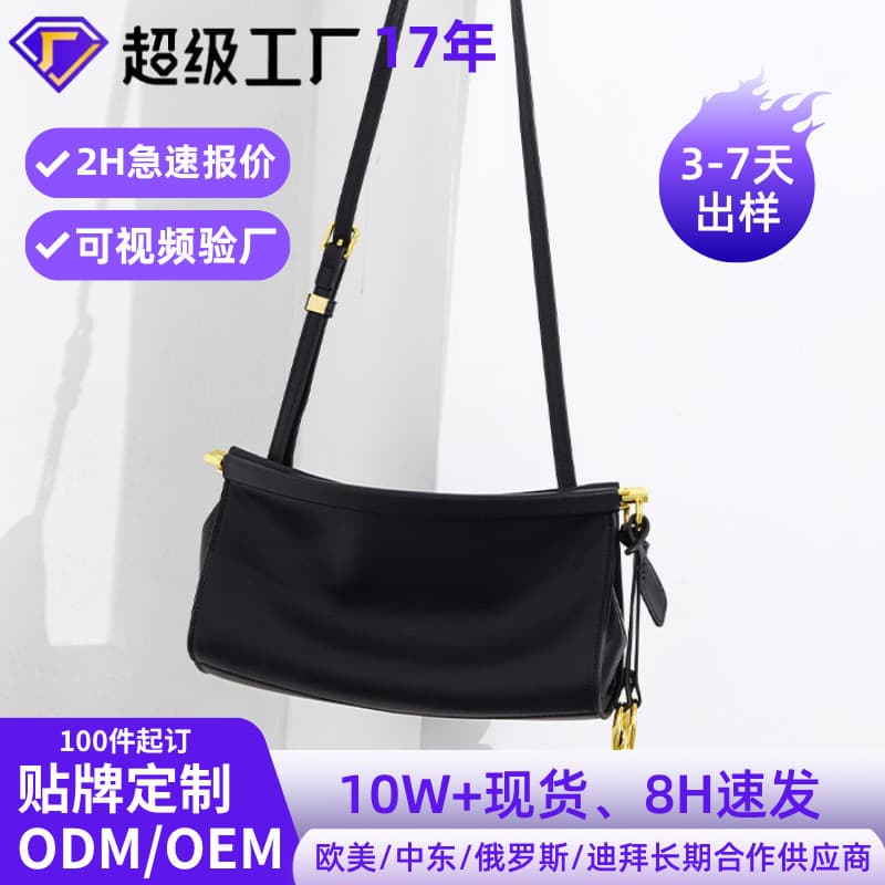 Crossbody Shoulder Bag Brand Alternative Women's Bag Simple Fashion Versatile Clasp Bag Factory Wholesale Custom Women's Bag