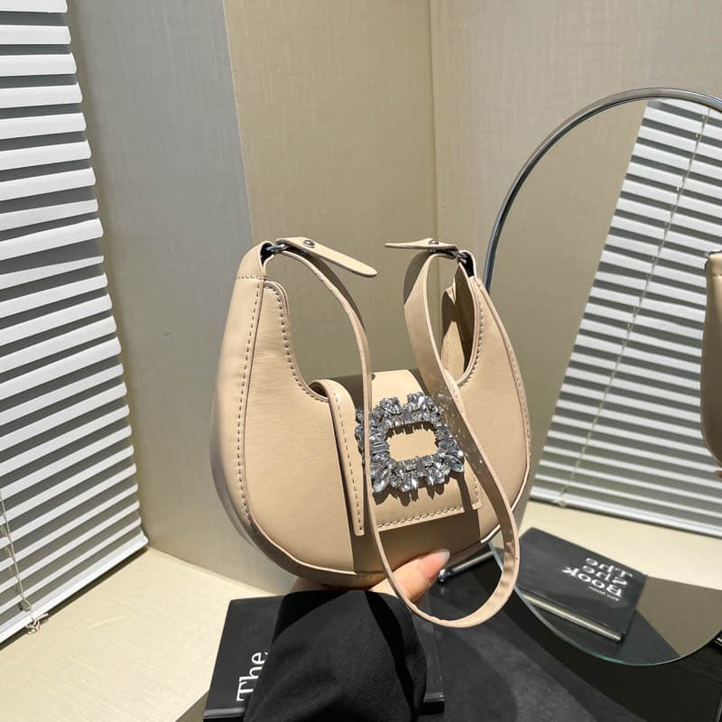 Chic Diamond Mini Bag Women 2025 New Trendy Fashion Handbag Shoulder Bag Underarm Bag Small Bag for Women