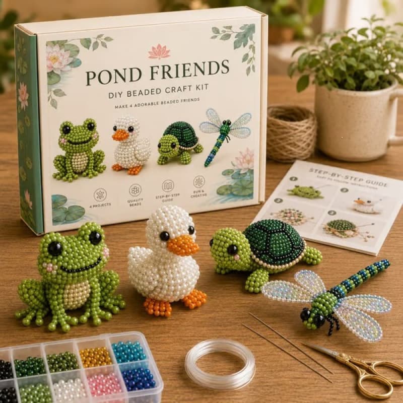 New Cross-Border Petite 3D Beaded Animal Craft Kit DIY Animal Bead Set