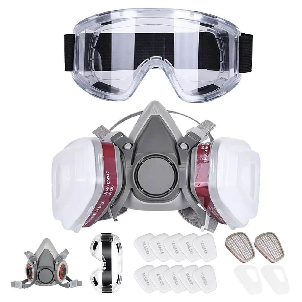 6200 Mask for Spray Painting, Pesticide, Chemical Industry, Odor Protection, Renovation, Grinding Dust, Activated Carbon Gas Mask Filter Type