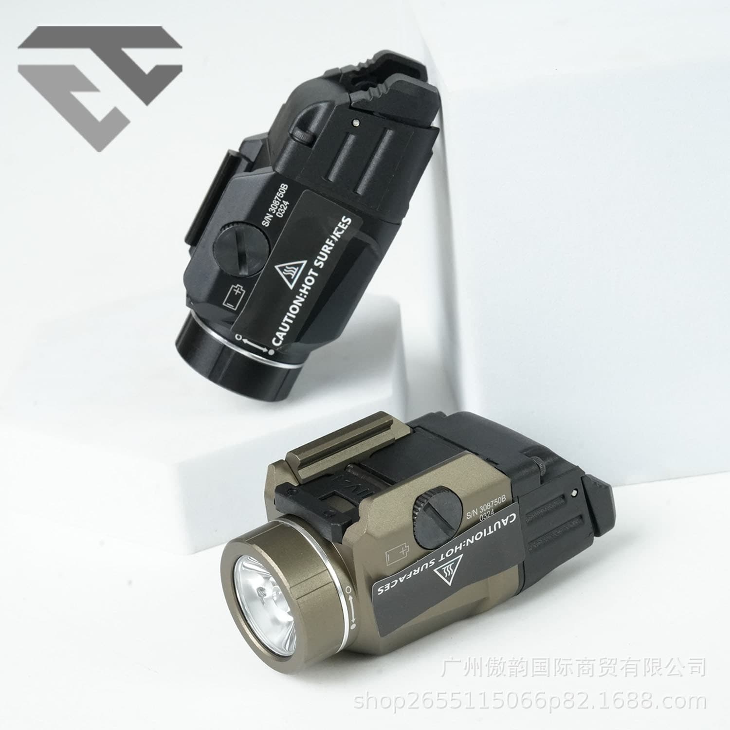 High-quality aluminum alloy under-hanging flashlight T-7X Glock flashlight strong light 800 lumens LED flash lighting