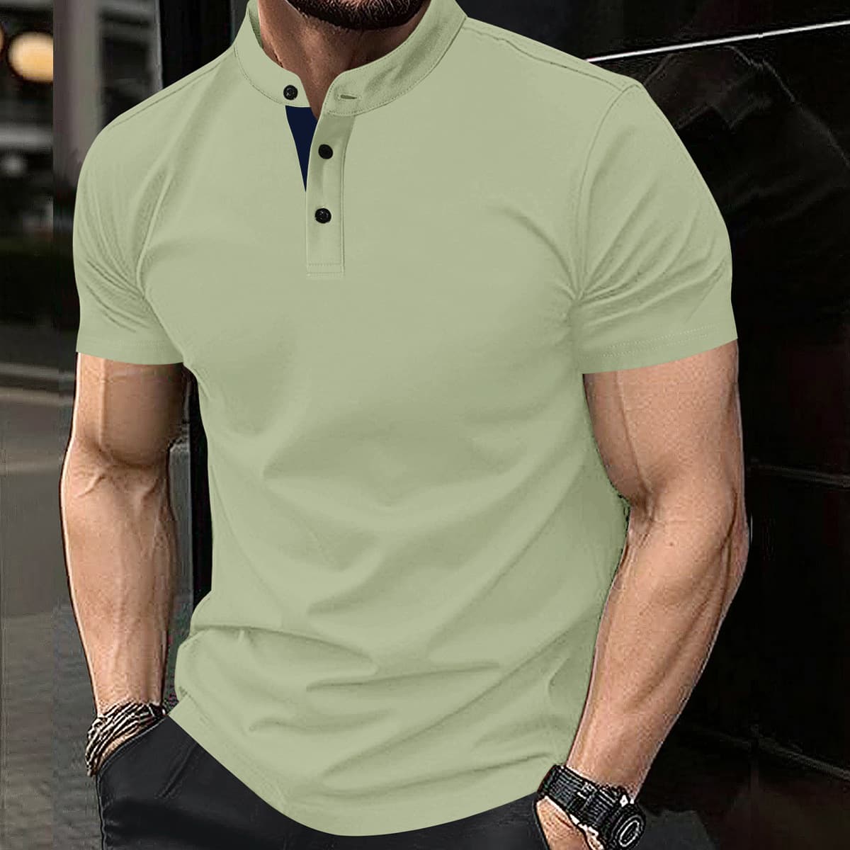 Danbaoni | Cross-Border Foreign Trade Polo Shirts, European and American Style, Aliexpress, Amazon, Casual Slim-Fit Collared Tops, Men's Short-Sleeve.
