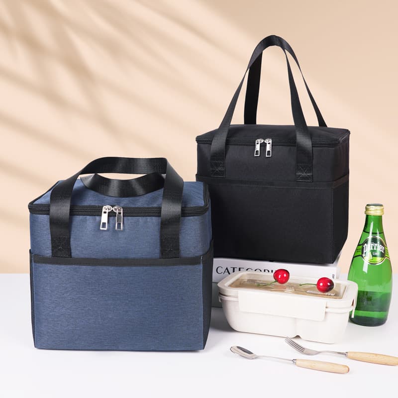 Factory Direct Insulated Lunch Bag Foldable Oxford Fabric Picnic Camping Portable Cooler Bag for Office Workers