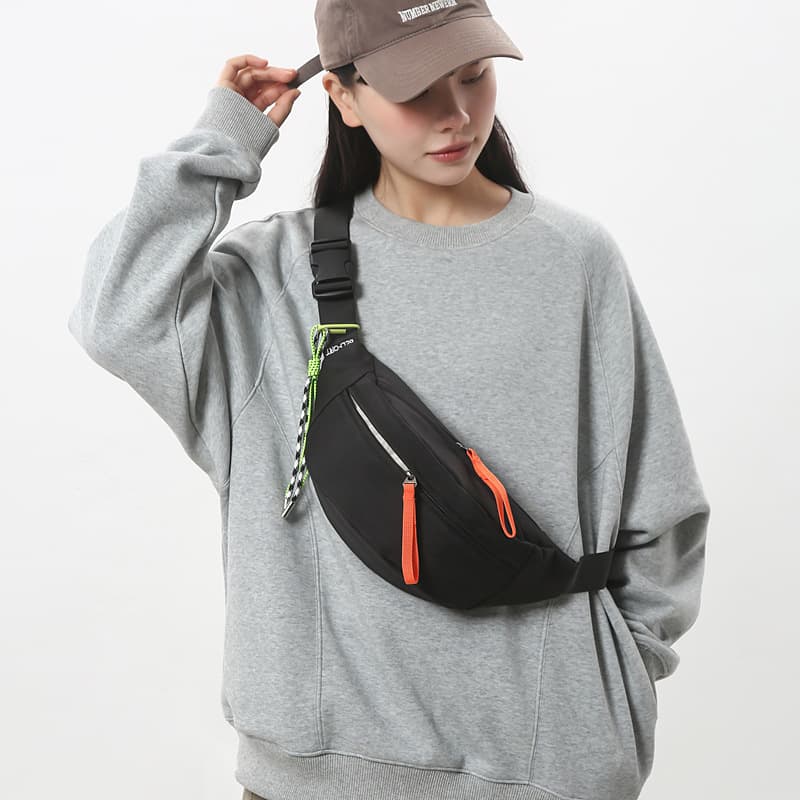 Unisex Crossbody Bag Japanese Style Premium Multi-Function Shoulder Bag College Student Chest Bag Casual Front Bag