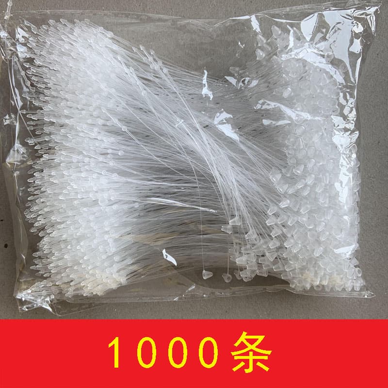 Plastic Pin Tag Line, Tag Rope, Hand Threading Needle, Snap Fasteners, Clothing Label Line, Tag Hanging Rope, Tag Hanging Line