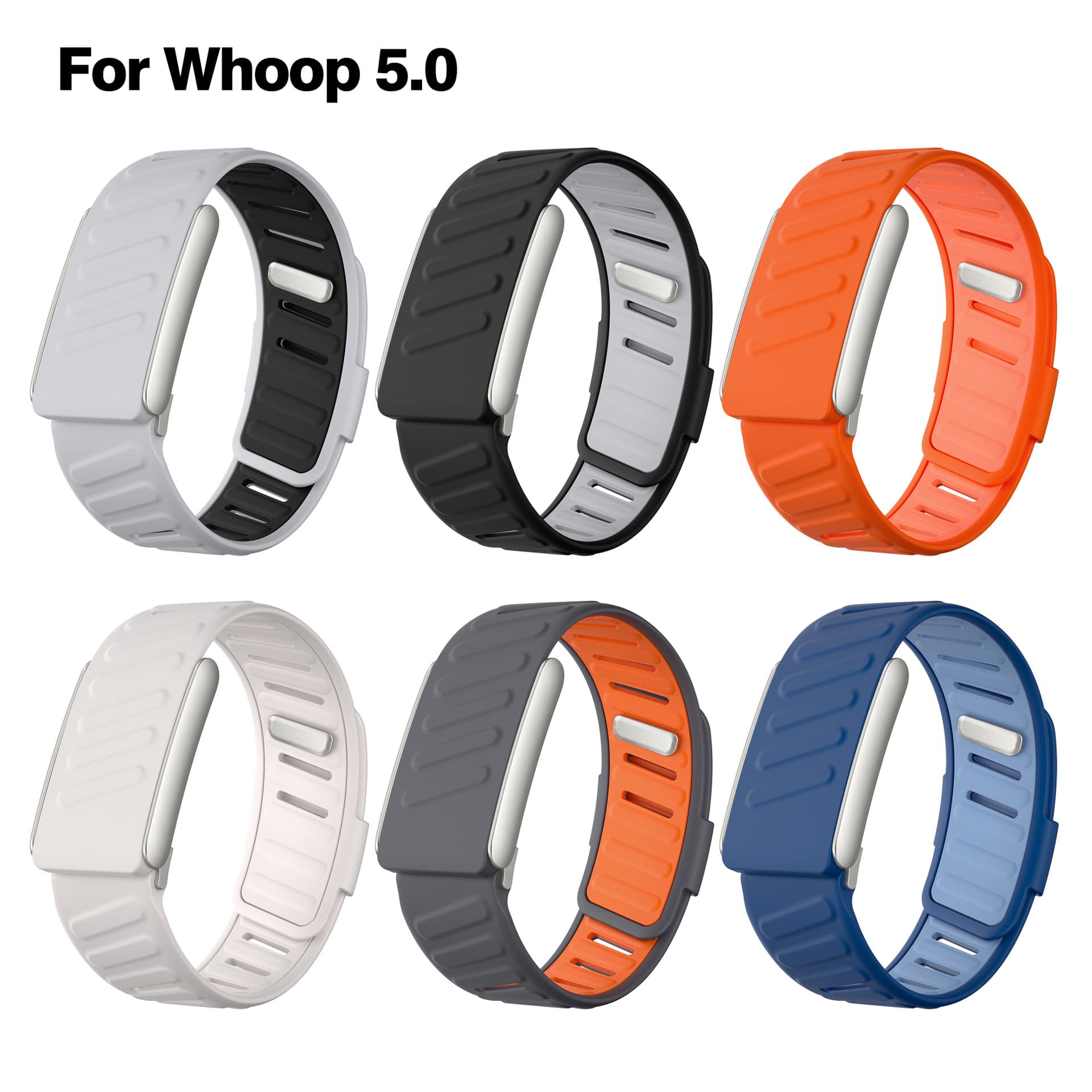Silicone Strap for Whoop 5.0 Band, New Whoop 5.0 Watch Band Dual Color Wristband, Cross-Border Hot Seller