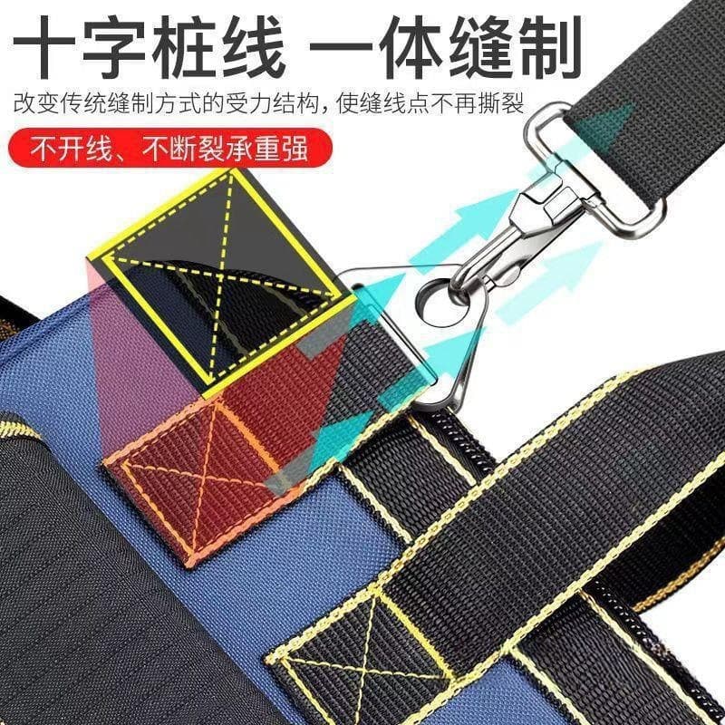 Aoruize Electrician Tool Bag Handheld Multi-functional Installation Repair Portable Canvas Extra Thick Small Tool Pouch