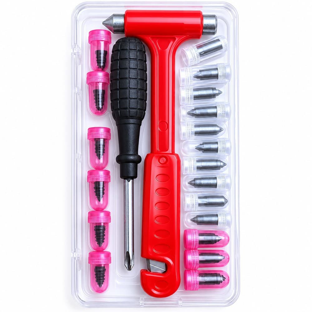 Tire repair nail electric vehicle motorcycle car tire repair nail glue mushroom nail tire repair safety hammer window breaker set