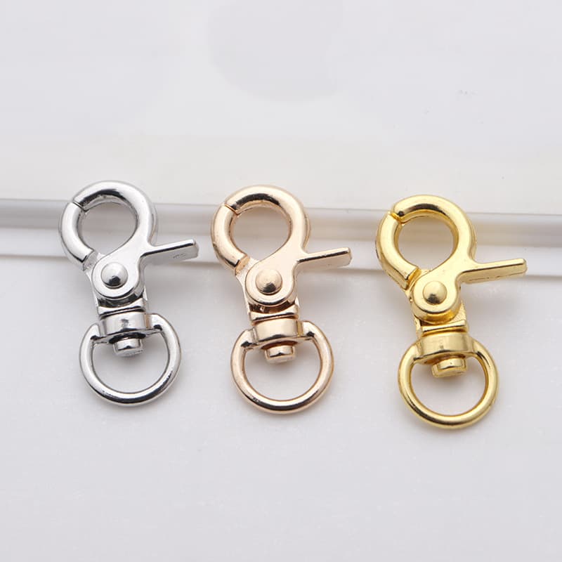 Small Clasp Hook Buckle Eco-Friendly Zinc Alloy Keychain DIY Jewelry Hardware Accessories Crab Buckle Dog Buckle Manufacturer