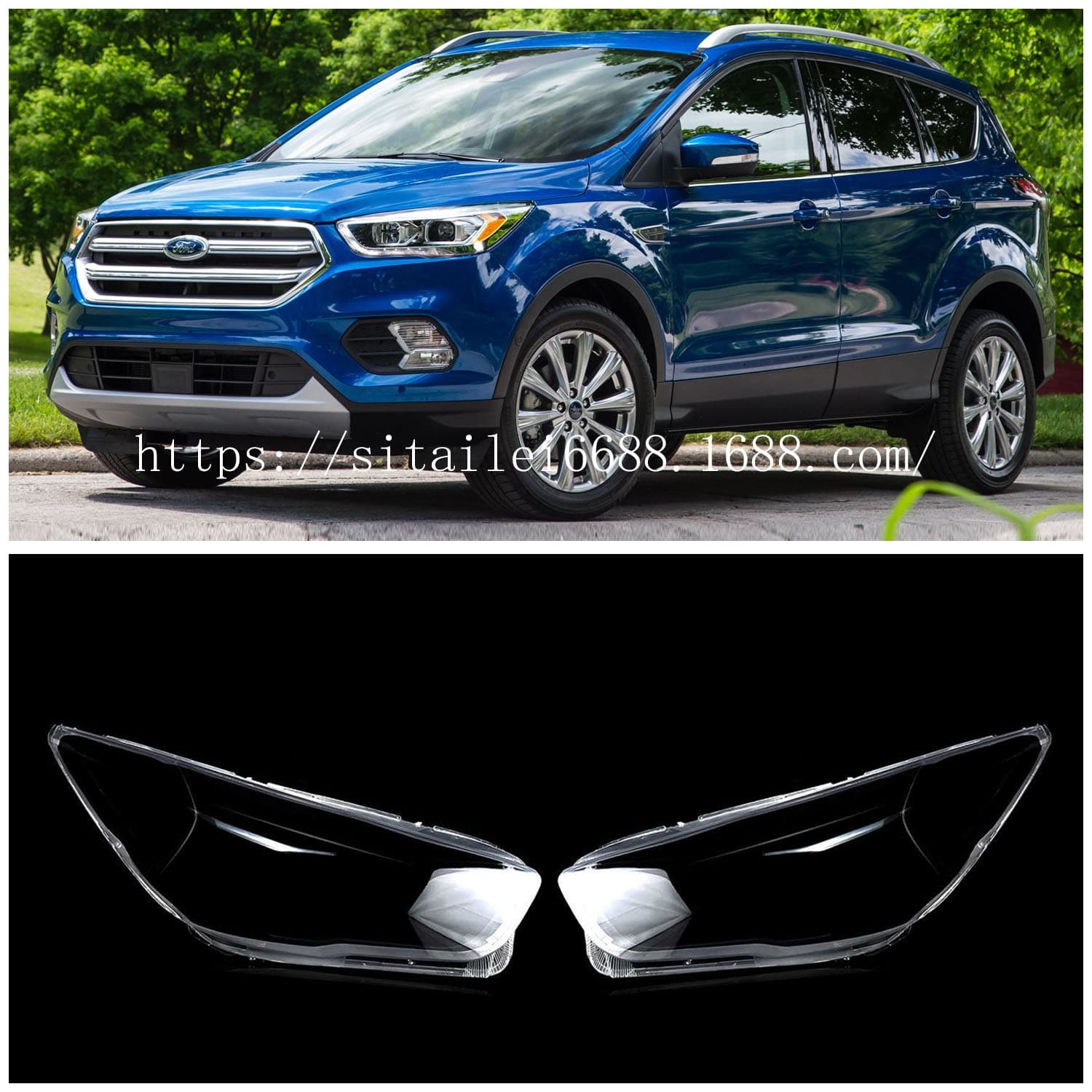 Suitable for Escape/Kuga Headlight Cover 17-19 Ford New Escape Headlight Transparent Cover