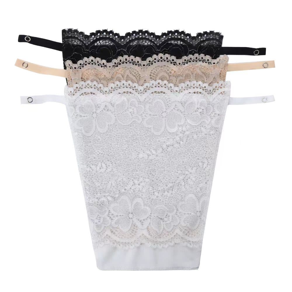 Anti-exposure one-piece tube top underwear, base wrap, fig leaf, chest cover cloth, chest patch, chest cover, low collar V-neck