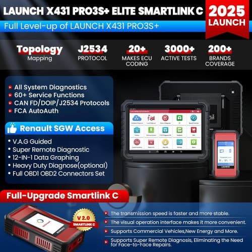 LAUNCH X431 PRO3S+ Elite Automotive Diagnostic Scanner Multi-Language Overseas Version
