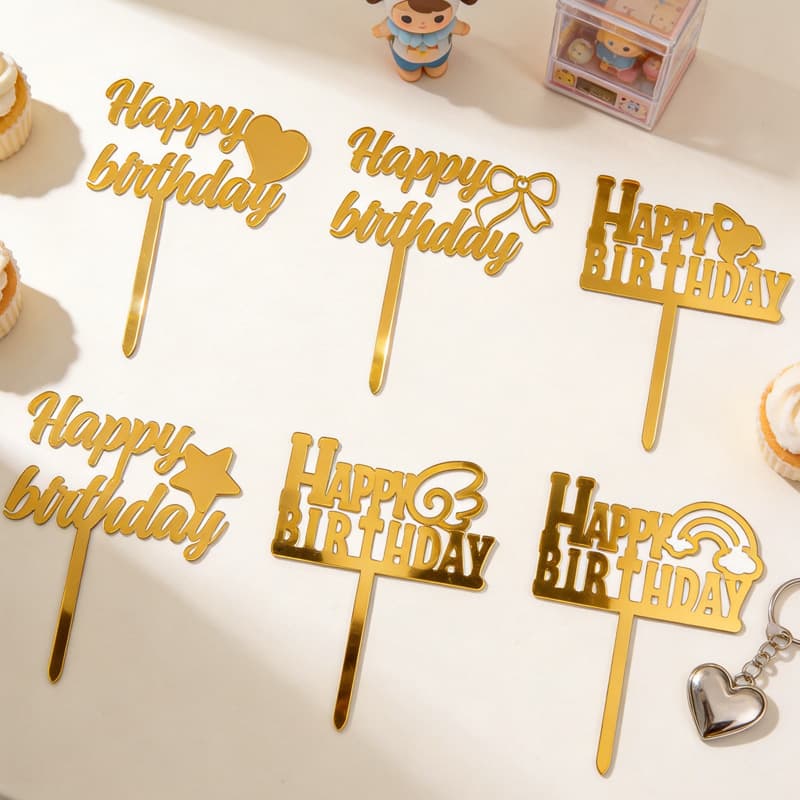 New ins Happy Birthday Acrylic Cake Decoration Cake Decoration