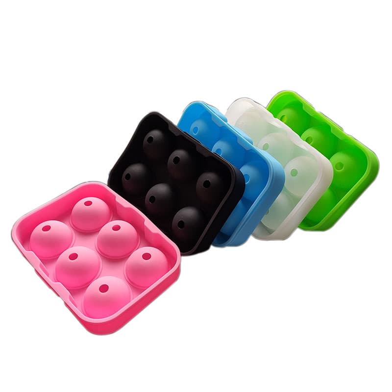Custom Silicone Ice Cube Tray, 6-Hole Ice Ball Mold, Silicone 6-Connector Round Ice Ball Mold, 6-Connector Ice Ball Mold, Mizu Shingen Mochi Mold