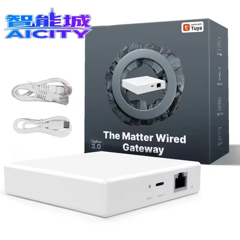 Shengqiong｜Golden Security Wired Zigbee Gateway Hub Bar-Shaped Design Plastic Material