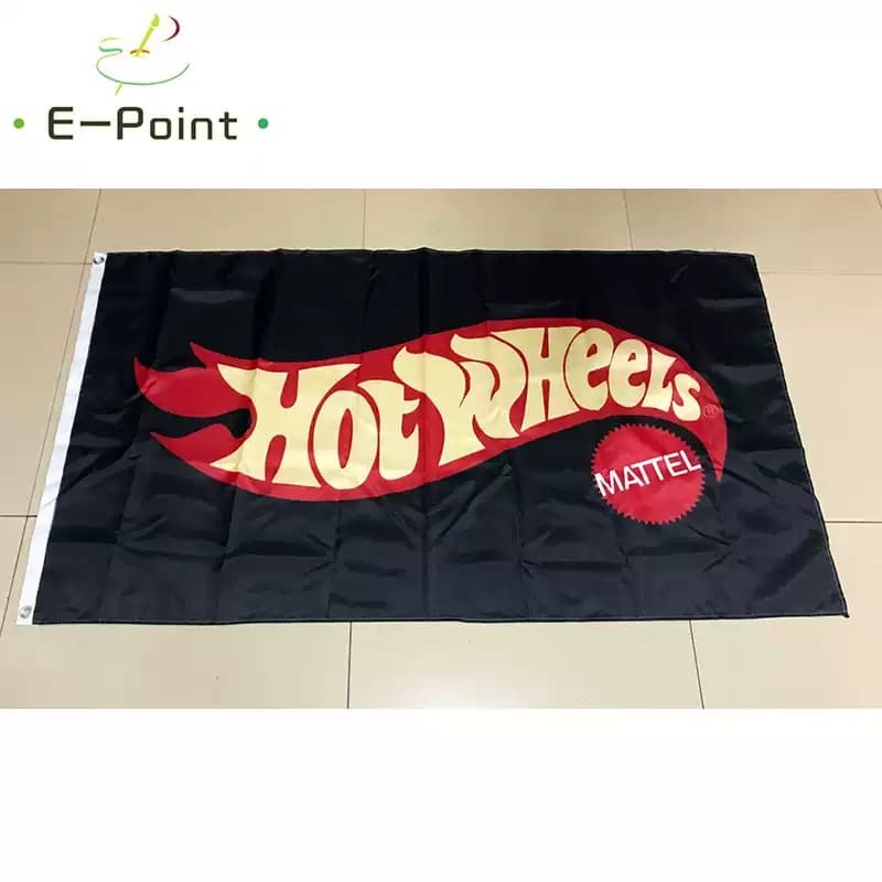 90x150cm USA HOT WHEELS Cars Decorative Flag