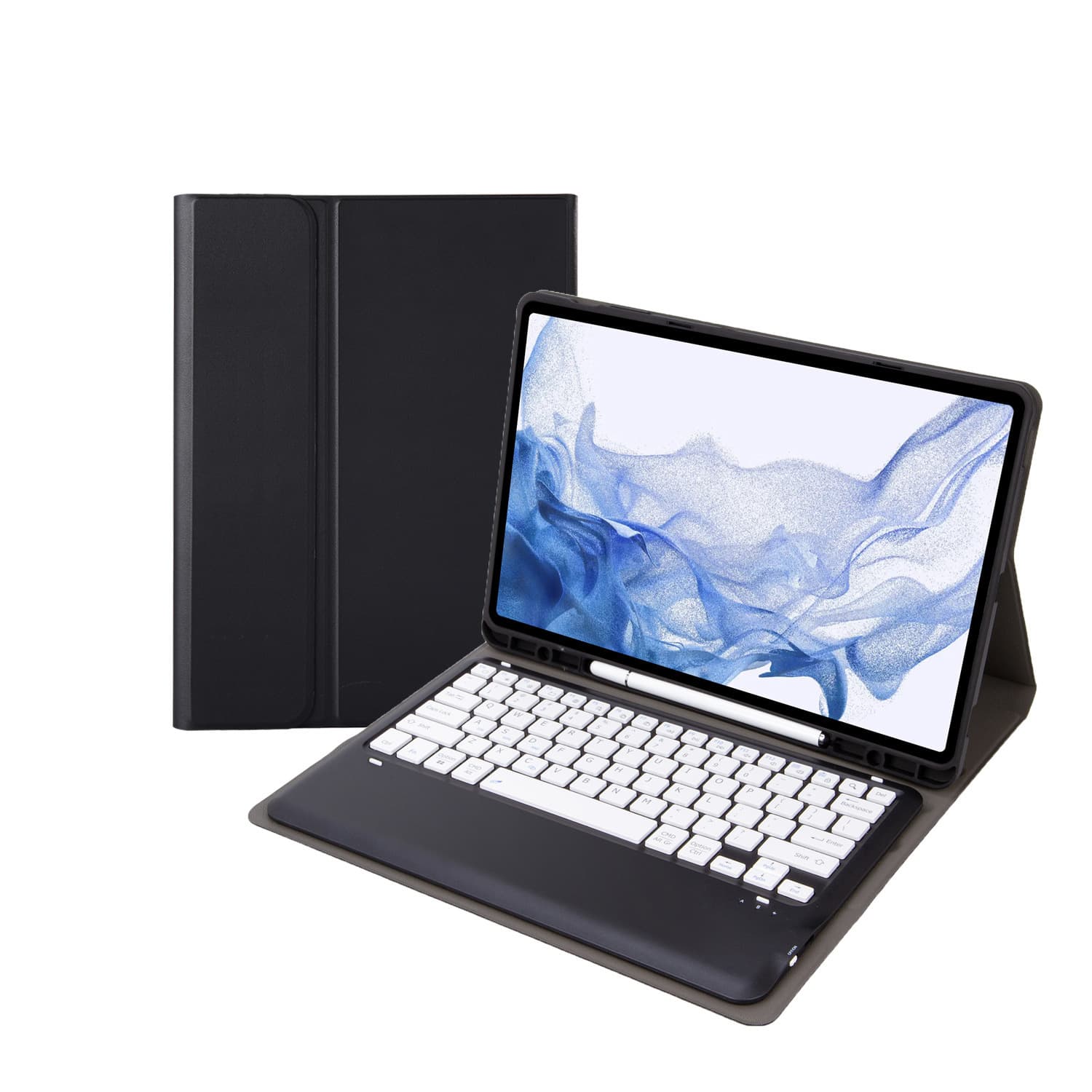Bluetooth Keyboard Case for Samsung S7 Plus FE Tablet, Magnetic Keyboard Cover for S8 Plus X800