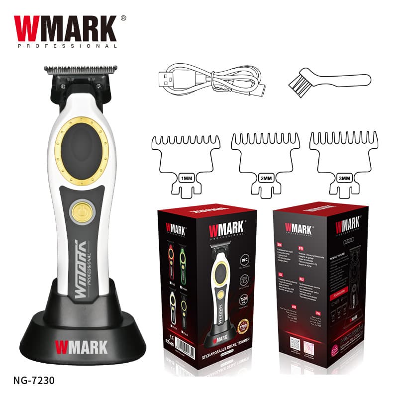WMARK Engraving Scissors Electric Clipper DLC Blade Hair Clipper Rechargeable Hair Clipper Hair Salon Cross-Border NG-7230