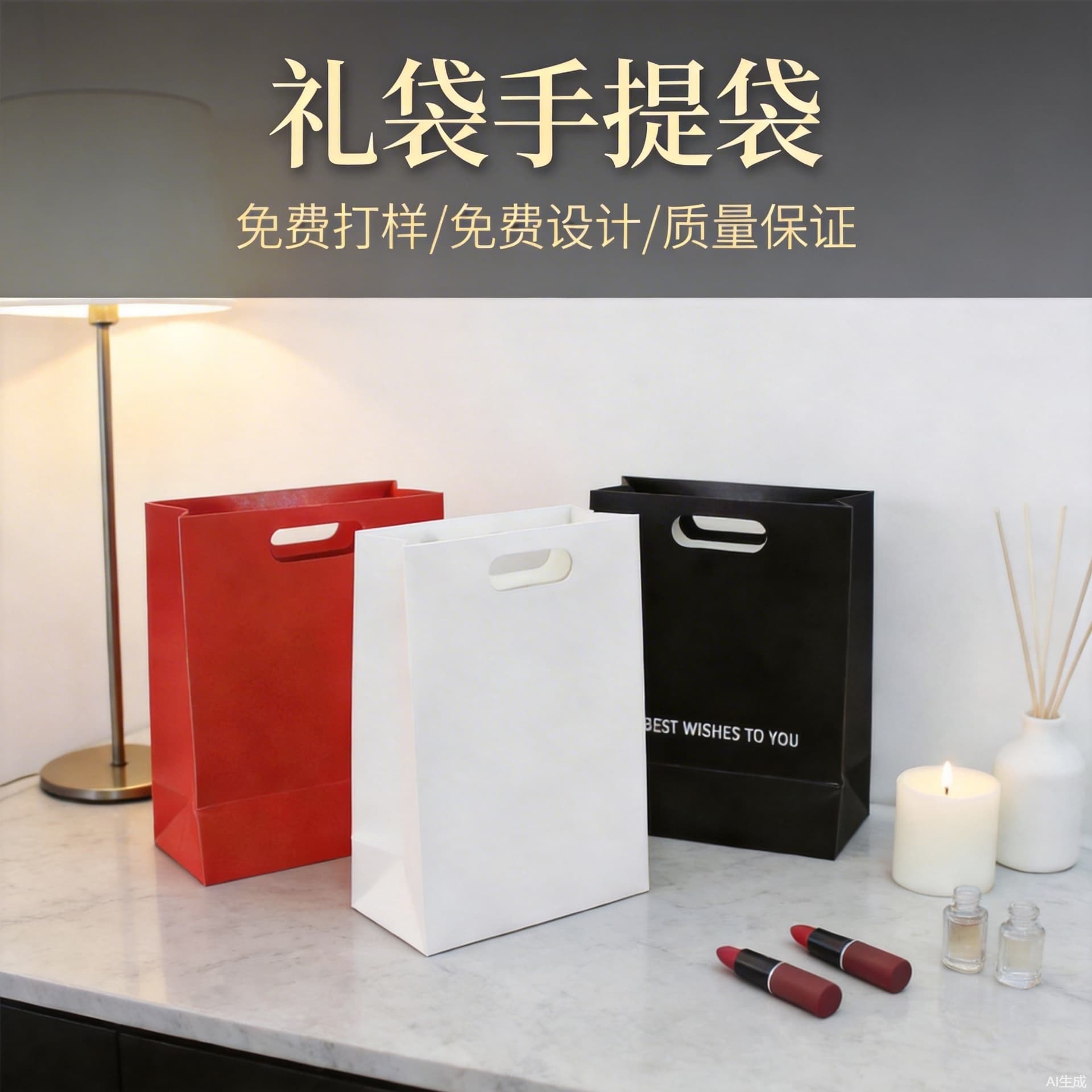 In Stock Gift Bags, Handbags for Cosmetics, Clothing, Tea, Gift Bags with Customizable LOGO, Graduation Banquet Gift Bags