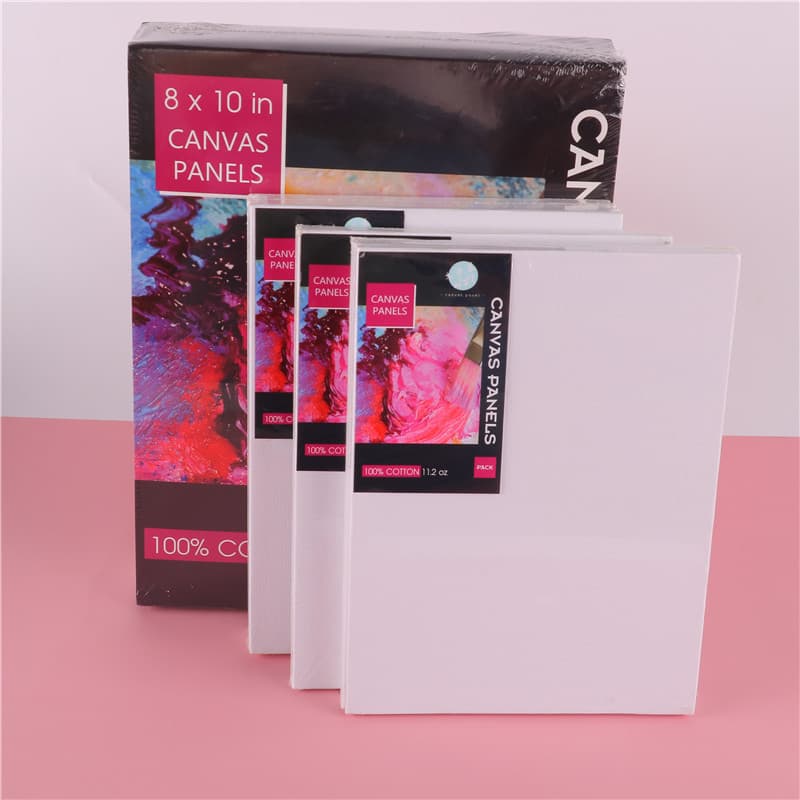 Cross-border hot-selling cotton oil painting boards in various sizes, suitable for acrylic and watercolor practice, oil painting hobby wholesale.
