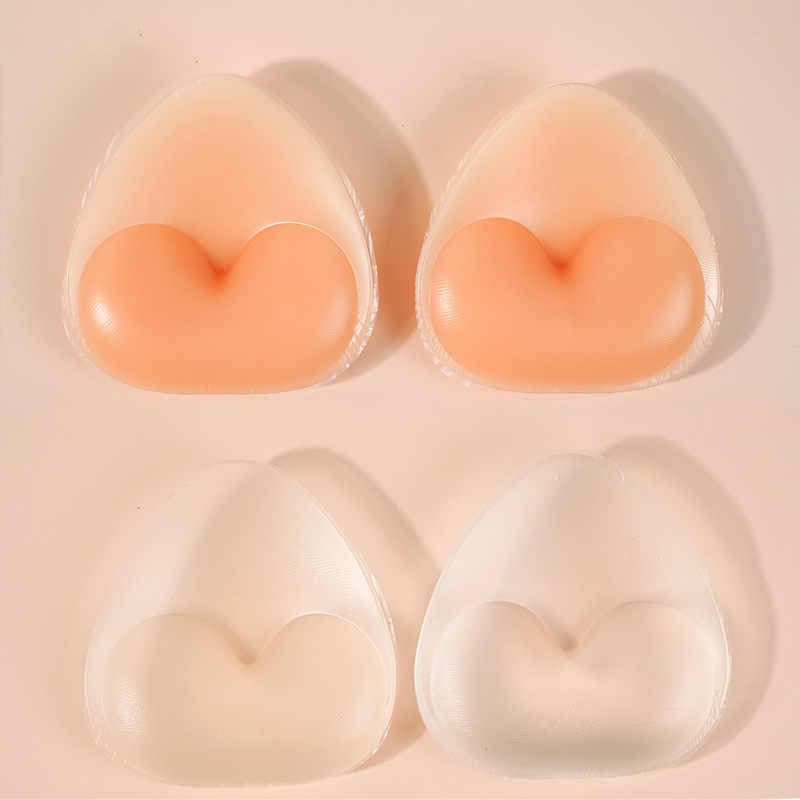 Invisible Nude Silicone Bra Inserts for Swimwear, Thickened Waterproof Bikini Bra Pads, Small Appears Larger Transparent Bra Inserts
