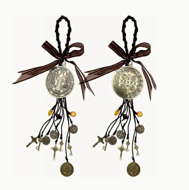 2-piece set cross Easter gift handmade jewelry talisman car pendant door handle decoration pendant