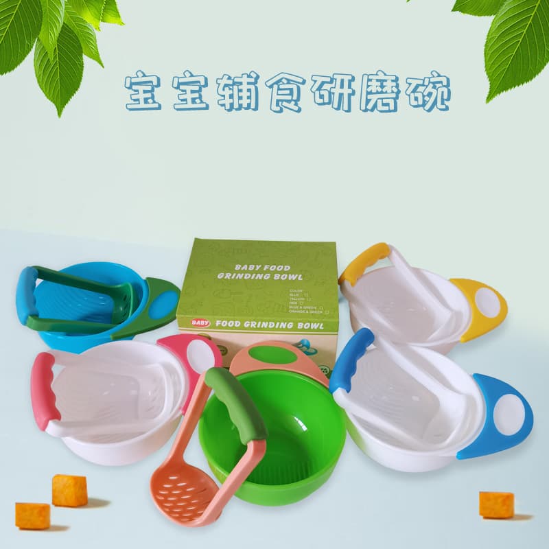 Baby Food Grinding Bowl, Baby Food Tool, Manual Fruit Food Grinder, Fruit Puree Grinding Bowl