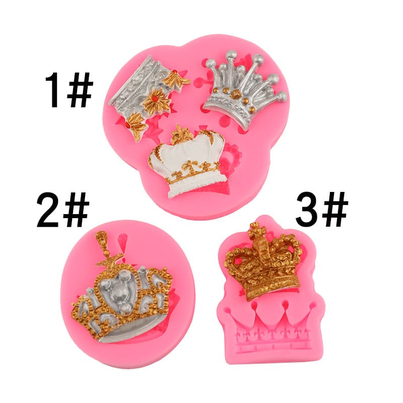 Princess Crown Silicone Baking Cake Decoration Tool Set Handmade Aromatherapy Plaster Mold Irregular Shape Kitchen Accessories