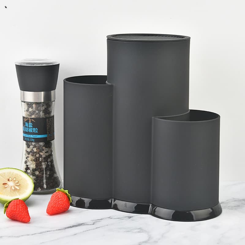 Factory Wholesale Plastic Knife Block, Household Kitchen Knife Organizer Rack, Integrated Kitchen Knife Holder Tube
