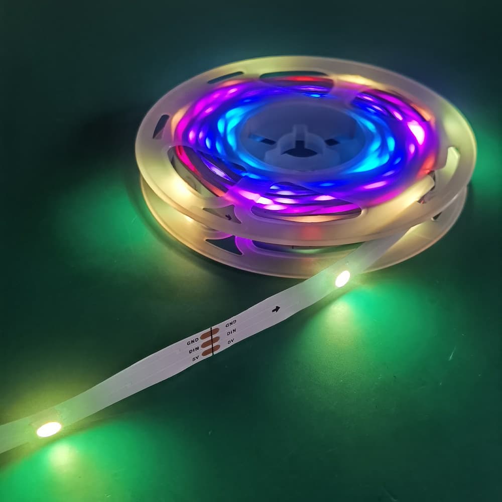 1m 12 LEDs 5V Built-in IC Dream Color LED Strip Cross-border E-commerce Bestseller WS2812B Magic Led Lights