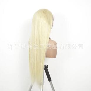 613 Platinum Blonde Human Hair Lace Wig 100% Human Hair Human Hair Strands