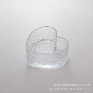 Heart-Shaped Home Storage Box Dried Fruit Box Snack Display Tray Living Room Fruit Display Tray Glass Bowl Plate Glass