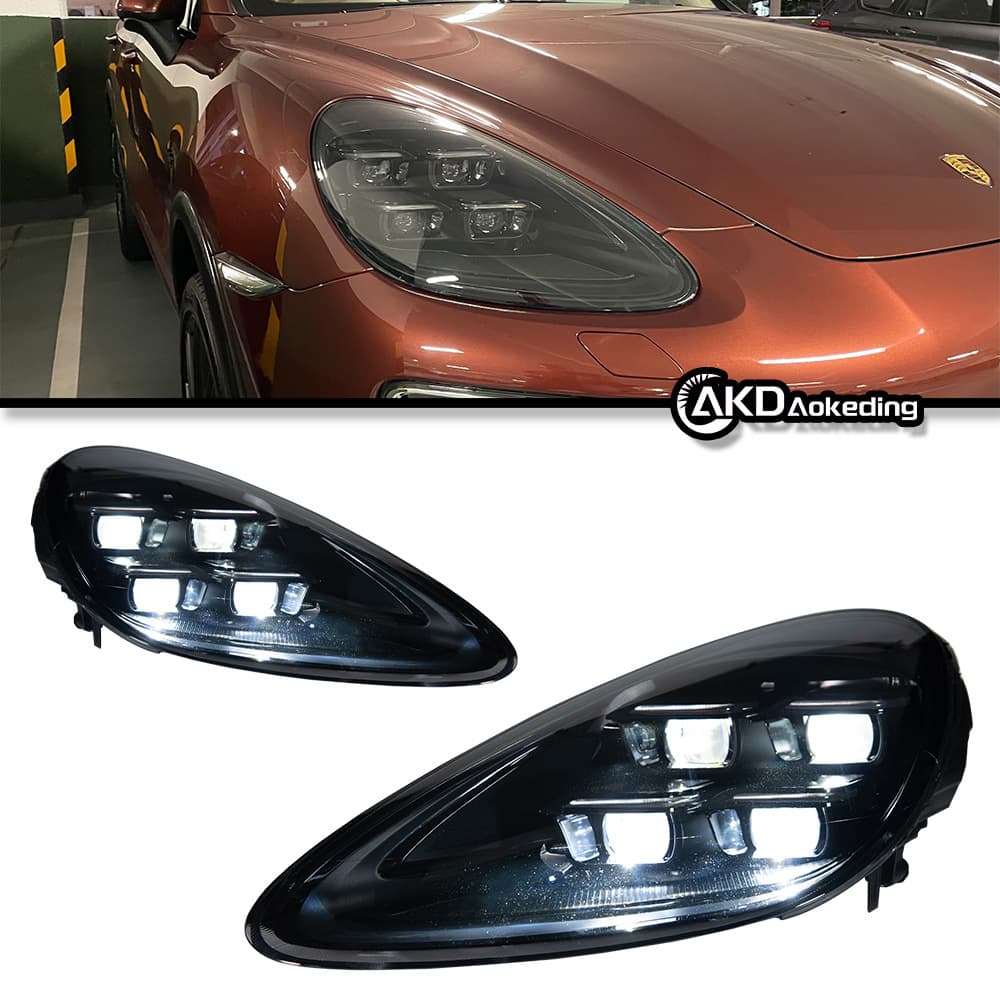 Suitable for 11-18 Porsche Cayenne headlight assembly, old modification and new 24 Cayenne front matrix headlights