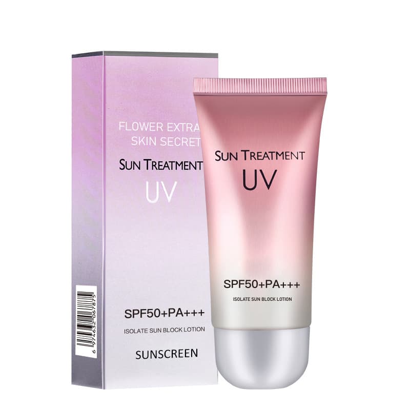 Cross-border Foreign Trade Export Full English SPF50+ Sunscreen - Isolation, UV protection, refreshing and non-greasy, genuine wholesale.