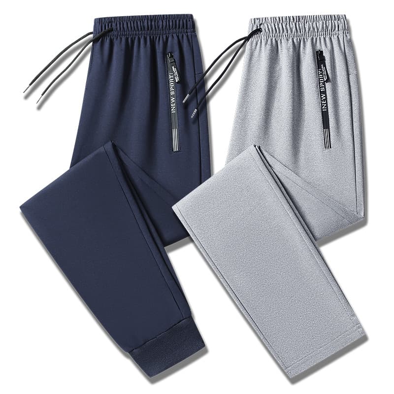 Men's Autumn and Winter New Straight Loose Sweatpants Simple Versatile Sports Casual Pants Plus Size Men's Pants