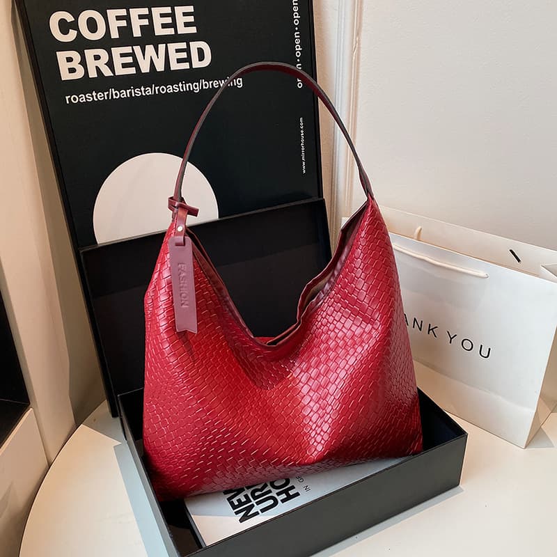 2025 New Fashion Simple Casual Retro Large Capacity Bag Women's Versatile Stylish Shoulder Bag Bucket Tote Bag